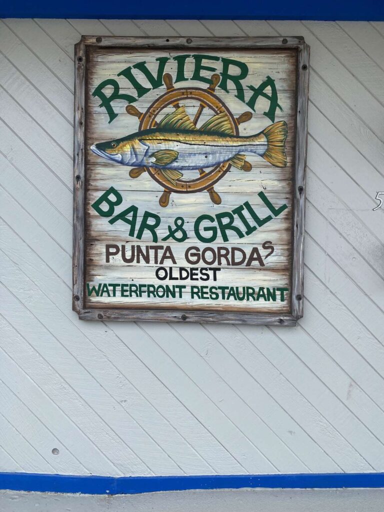 Riviera Bar & Grill Sign